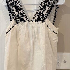 J. Crew Cream Sleeveless Top